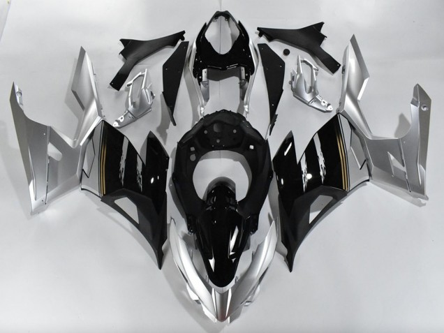 2018-2024 Kawasaki Ninja 400 Motorcycle Fairings - Silver Glossy Black Canada