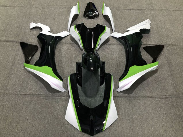2015-2019 Yamaha R1 Motorcycle Fairings - White Green Glossy Black Canada