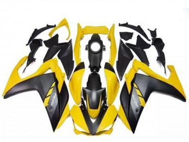 2015-2018 Yamaha R3 Motorcycle Fairings - Yellow Matte Black Canada