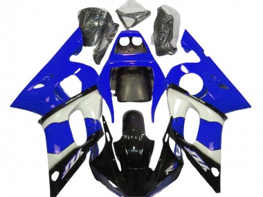 1998-2002 Yamaha R6 Motorcycle Fairings - Blue White Glossy Black Canada