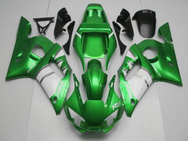 1998-2002 Yamaha R6 Motorcycle Fairings - Green White Canada
