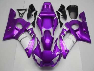 1998-2002 Yamaha R6 Motorcycle Fairings - Purple White Canada