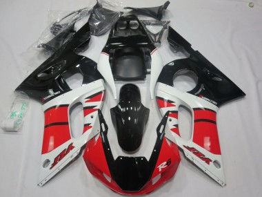 1998-2002 Yamaha R6 Motorcycle Fairings - White Red Glossy Black Canada
