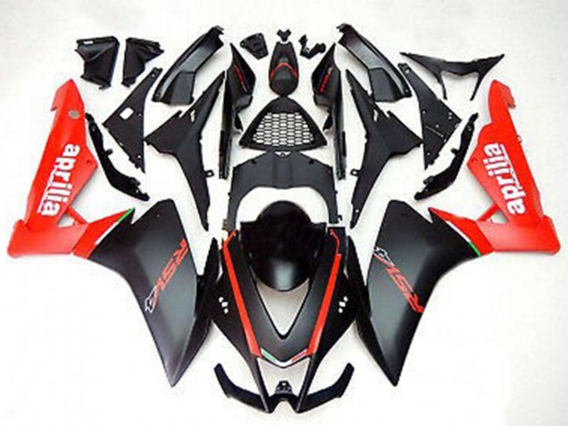 2012-2019 Aprilia RS4 125 Motorcycle Fairings - Red Matte Black Canada