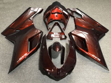2007-2014 Ducati 848 Motorcycle Fairings - Red Canada