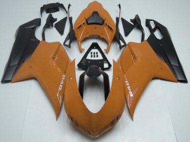 2007-2014 Ducati 848 Motorcycle Fairings - Brown Matte Black Canada