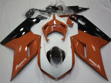 2007-2014 Ducati 1098 Motorcycle Fairings - Brown White Glossy Black Canada