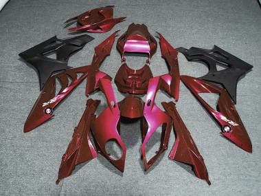 2009-2014 BMW S1000RR Motorcycle Fairing Kits - Red Matte Black Canada