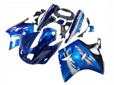 1993-2003 Kawasaki ZZR1100 Motorcycle Fairings - Blue Silver Black Canada