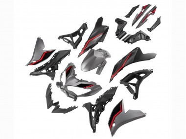 2022-2025 Kawasaki Versys 650 Motorcycle Fairings - Grey Red Black Canada