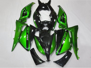 2012-2014 Yamaha TMAX530 Motorcycle Fairings - Glossy Green Black Canada