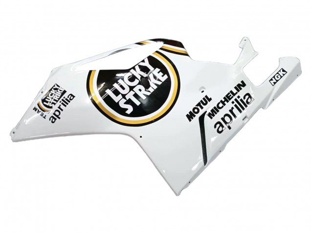 2003-2006 Aprilia RSV1000 Motorcycle Fairings - White Black Lucky Strike Motul Michelin Canada