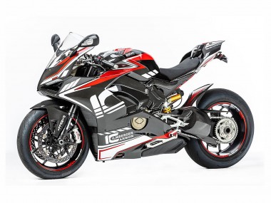 2018-2019 Ducati Panigale V4 V4S Motorcycle Fairings - Red Black Grey Aruba 45 Canada