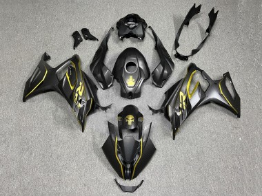 2023-2024 BMW S1000RR Motorcycle Fairings - Gold Black Carbon Fiber Canada