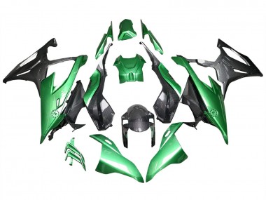 2019-2022 BMW S1000RR Motorcycle Fairings - Glossy Black Green Carbon Fiber Canada