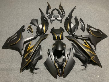 2019-2022 BMW S1000RR Motorcycle Fairings - Black Gold Carbon Fiber Canada