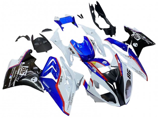 2017-2018 BMW S1000RR Bike Fairings - White Blue Red Glossy Black Canada