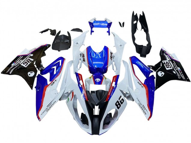 2017-2018 BMW S1000RR Bike Fairings - White Blue Red Glossy Black Canada