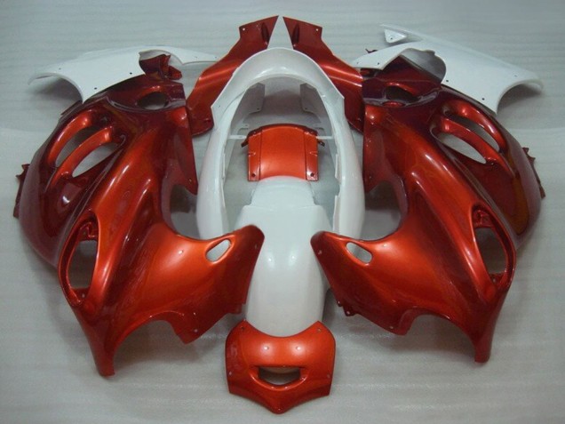 2004-2006 Suzuki GSX600F/GSX750F Motorcycle Fairings - Burnt Orange White Canada