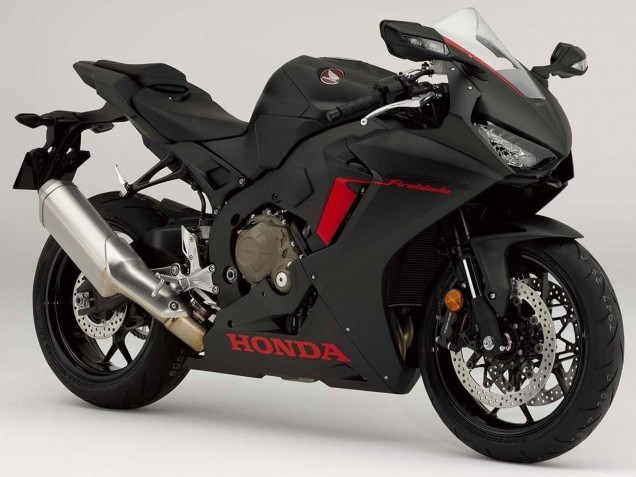 2017-2023 Honda CBR1000RR Motorcycle Fairings - Matte Black with Red Logo Canada