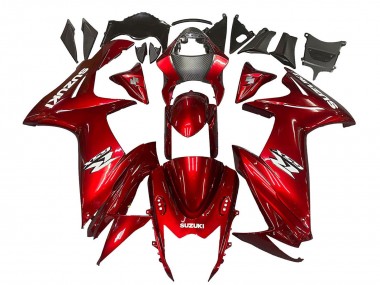 2011-2024 Suzuki GSXR 600 / GSXR 750 Motorcycle Fairings - Red White Decal Canada