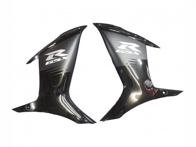 2011-2024 Suzuki GSXR 600 / GSXR 750 Motorcycle Fairings - Matte Black Glossy Black White Decal Canada