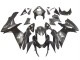 2011-2024 Suzuki GSXR 600 / GSXR 750 Motorcycle Fairings - Matte Black Glossy Black White Decal Canada