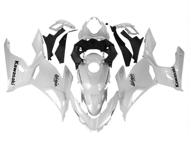 2018-2024 Kawasaki Ninja 400 Motorcycle Fairings - Glossy White Canada