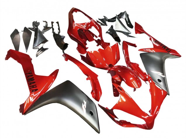 2007-2008 Yamaha YZF 1000 R1 Motorcycle Fairing - Red Matte Black Canada