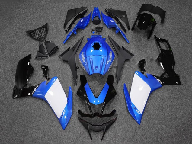 2012-2018 Aprilia RS4 50 125 Motorcycle Fairings - Blue White Glossy Black Canada