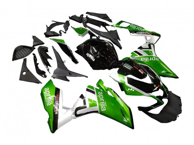 2012-2019 Aprilia RS4 50 125 Motorcycle Fairings - White Green Glossy Black Canada
