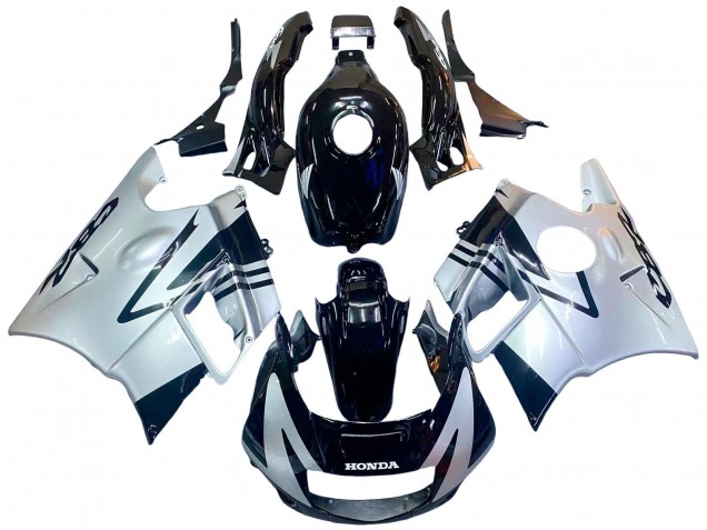 1991-1994 Honda CBR600 F2 Motorcycle Fairings - Silver Glossy Black Canada