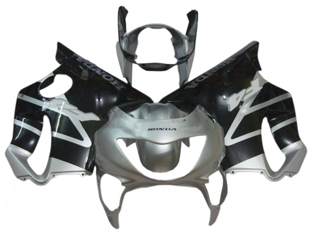 1999-2000 Honda CBR600 F4 Motorcycle Fairings - Silver Glossy Black Canada