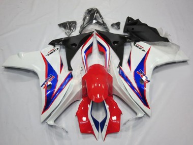 2011-2013 Honda CBR600F Motorcycle Fairings - White Red Blue HRC Canada
