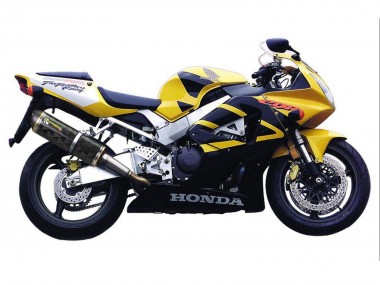 2000-2001 Honda CBR900RR 929 Motorcycle Fairings - Yellow Dark Blue Canada