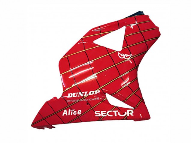 2002-2003 Honda CBR900RR 954 Motorcycle Fairings - Red Dark Blue Dunlop Canada