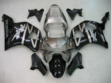 2002-2003 Honda CBR900RR 954 Motorcycle Fairings - Silver Glossy Black Canada