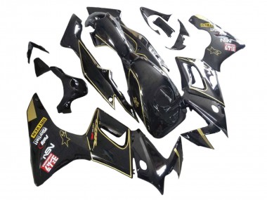 2002-2006 Honda CBR125R Motorcycle Fairings - Glossy Black Gold Canada