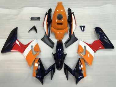 2002-2006 Honda CBR125R Motorcycle Fairings - Orange White Red Glossy Black Canada