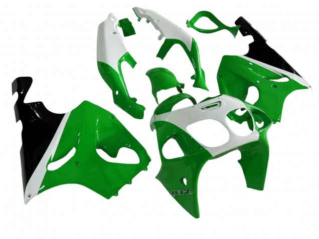 1996-2003 Kawasaki ZX7R Motorcycle Fairings - White Green Black Canada