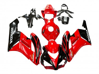 2004-2005 Honda CBR1000RR Motorcycle Fairings - Red Glossy Black Racing Canada
