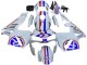 2003-2004 Honda CBR600RR Motorcycle Fairings - White Red Blue Canada