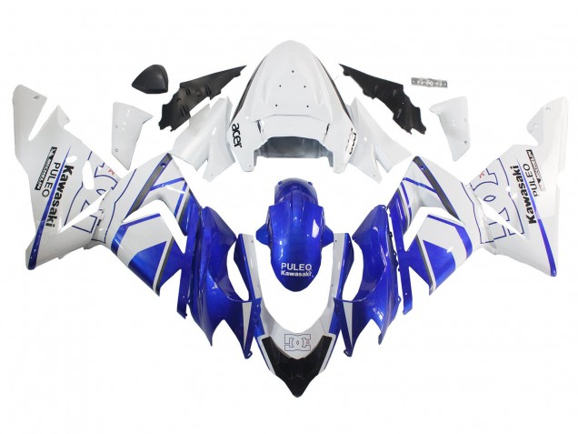 2004-2005 Kawasaki ZX10R Motorcycle Fairing - Black White Canada