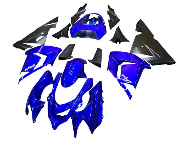 2004-2005 Kawasaki ZX10R Motorcycle Fairings - Blue Black Ninja Canada