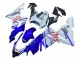 2004-2005 Kawasaki ZX10R Motorcycle Fairings - Glossy Blue White Fiat Motul Canada