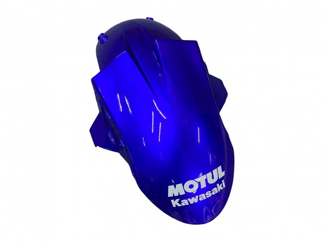 2004-2005 Kawasaki ZX10R Motorcycle Fairings - Glossy Blue White Fiat Motul Canada