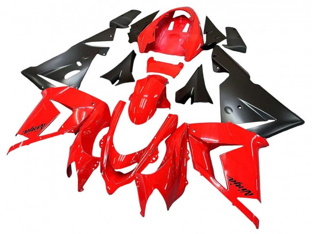 2004-2005 Kawasaki ZX10R Motorcycle Fairings - Red Black Ninja Canada
