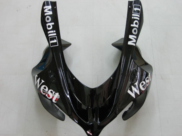 2004-2005 Kawasaki ZX10R Motorcycle Fairings - White Black West Ninja Canada