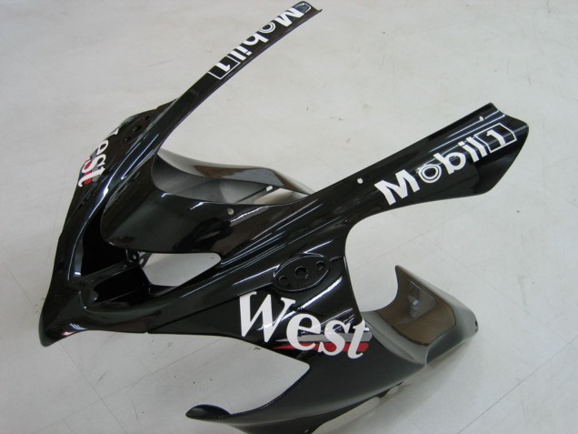 2004-2005 Kawasaki ZX10R Motorcycle Fairings - White Black West Ninja Canada
