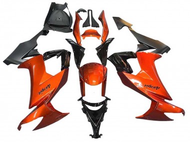 2008-2010 Kawasaki ZX10R Motorcycle Fairings - Burnt Orange Black Canada